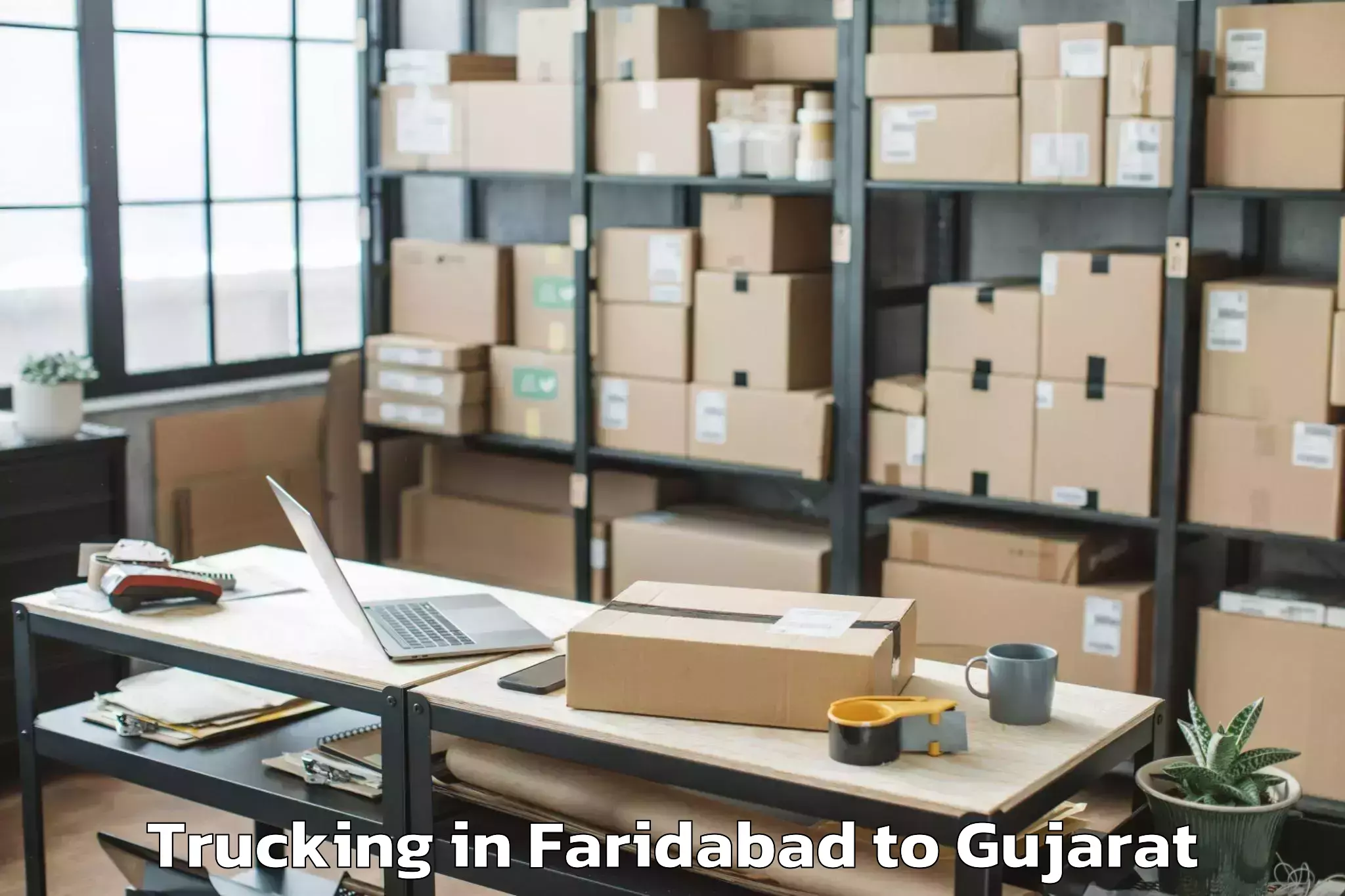 Expert Faridabad to Palladium Ahmedabad Trucking